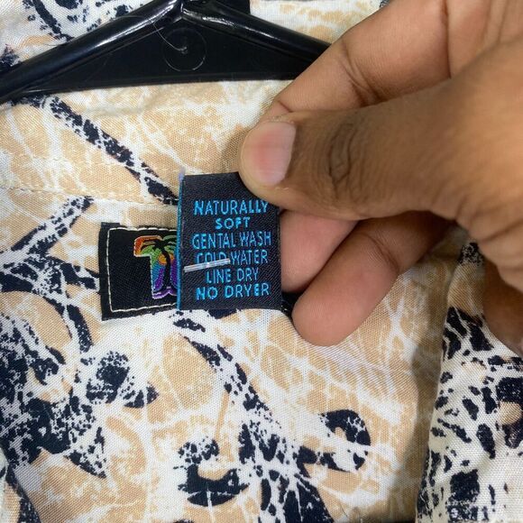 Tropical Tantrum Hawaiian Shirt XL Men’s Button Up Batik All Over Print Vintage - Picture 5 of 11